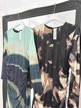 Load image into Gallery viewer, LARA Brown Long Sleeve Mesh Dress
