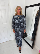 Load image into Gallery viewer, SKYE Grey/Blue Animal Print Mesh Dress
