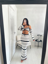 Load image into Gallery viewer, MEGAN Black/White Knit Co Ord
