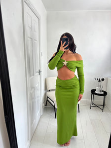 QUINN Olive Green Starfish Co Ord