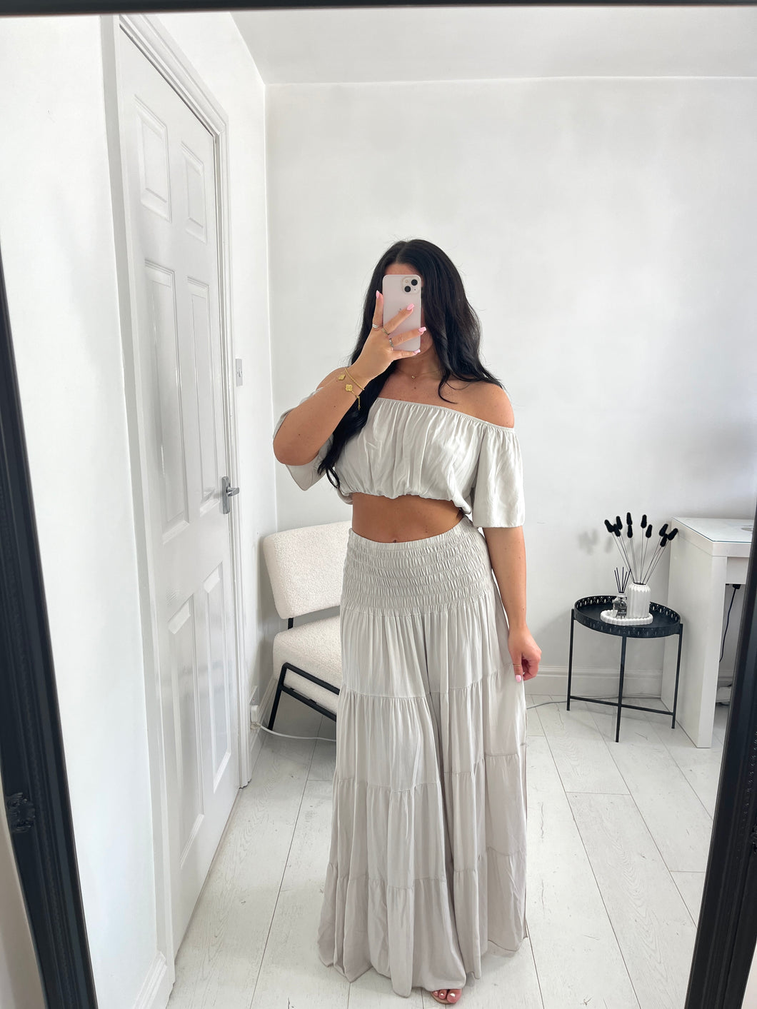 MIMI Stone Maxi Tiered Co Ord