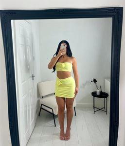 KAITLIN Yellow Flower Co Ord