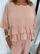 Load image into Gallery viewer, RUBY Washed Terracotta Linen Mix Co Ord
