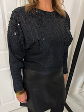 Load image into Gallery viewer, SAVANNAH Black Pu Skirt
