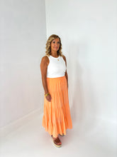 Load image into Gallery viewer, MADDY Coral Gypsy Tiered Skirt
