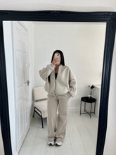 Load image into Gallery viewer, KENNEDY Stone Zip Up Wide Leg Tracksuit
