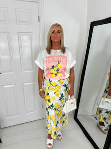 ORLA Lemon Satin Two Piece