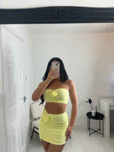 KAITLIN Yellow Flower Co Ord