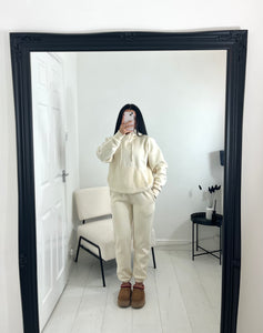 TILLY Cream Hoodie Tracksuit