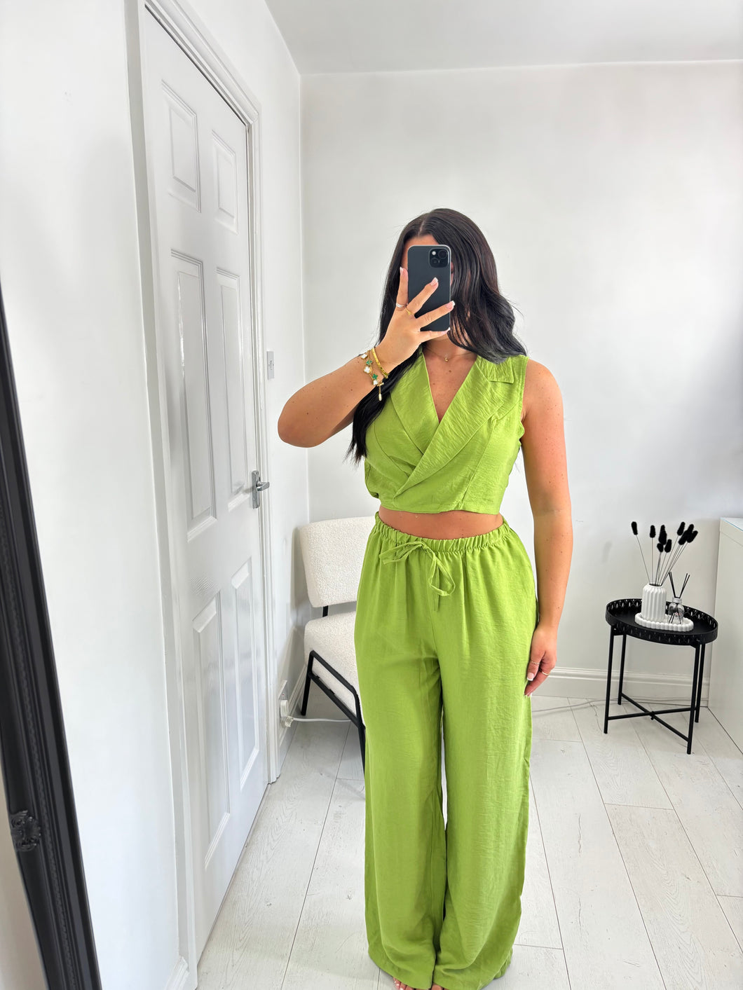 ROMY Olive Green Trouser Co Ord