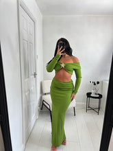 Load image into Gallery viewer, QUINN Olive Green Starfish Co Ord
