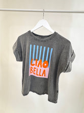 Load image into Gallery viewer, UMA Washed Grey/Ciao Bella Print T-shirt
