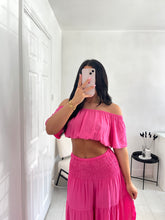 Load image into Gallery viewer, MIMI Pink Maxi Tiered Co Ord
