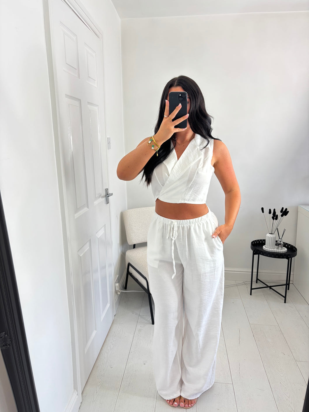 ROMY White Trouser Co Ord