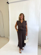 Load image into Gallery viewer, PEARL Brown Linen Cotton Mix Set

