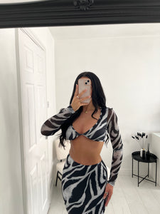 EMILY Zebra Maxi Co Ord