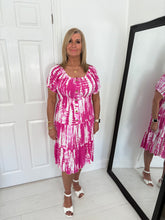 Load image into Gallery viewer, MAISIE Pink Tie Dye Dress
