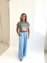 Load image into Gallery viewer, UMA Washed Grey/Ciao Bella Print T-shirt
