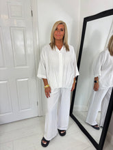 Load image into Gallery viewer, JENNA Off White With Pin Stripe Co Ord
