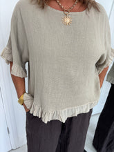 Load image into Gallery viewer, GINA Sand Frill Top
