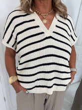 Load image into Gallery viewer, FREYA Cream/Black Knit Top
