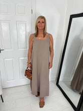 Load image into Gallery viewer, DINA Taupe Maxi Sun Dress
