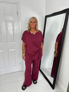 ROSA Burgundy Co Ord