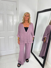 Load image into Gallery viewer, ISLA Heather Purple Full Length Co Ord
