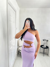 Load image into Gallery viewer, SOPHIA Lilac Cut Out Maxi
