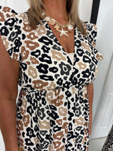 Load image into Gallery viewer, ALICE Black/Brown Leopard Dress
