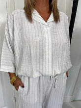 Load image into Gallery viewer, JENNA Off White With Pin Stripe Co Ord
