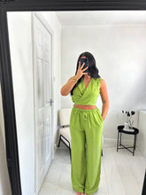 Load image into Gallery viewer, ROMY Olive Green Trouser Co Ord

