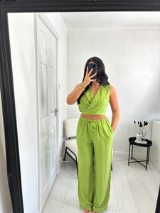 ROMY Olive Green Trouser Co Ord