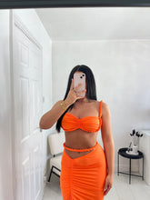 Load image into Gallery viewer, ZOEY Orange Twist Rope Strap Maxi Co Ord
