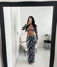 Load image into Gallery viewer, EMILY Zebra Maxi Co Ord
