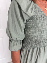 Load image into Gallery viewer, DAISY Khaki Midaxi Dress
