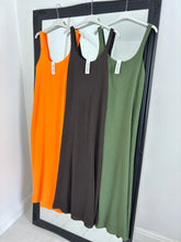 Load image into Gallery viewer, DINA Orange Maxi Sun Dress
