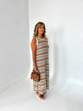 Load image into Gallery viewer, JAZ Sleeveless Crochet Style Maxi Dress
