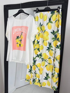 ORLA Lemon Satin Two Piece