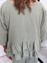 Load image into Gallery viewer, RUBY Khaki Linen Mix Co Ord
