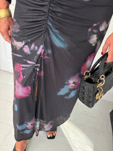 Load image into Gallery viewer, SKYE Black Floral Mesh Dress
