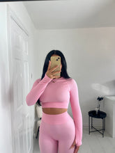 Load image into Gallery viewer, KAYLA Pink Ribbed Seamless Lounge Set
