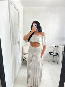 MIMI Stone Maxi Tiered Co Ord