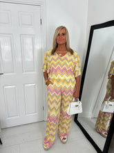 Load image into Gallery viewer, PENNY Yellow Chevron Pattern Co Ord
