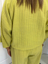 Load image into Gallery viewer, JENNA Olive Green With Pin Stripe Co Ord
