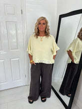 Load image into Gallery viewer, GINA Lemon Frill Top
