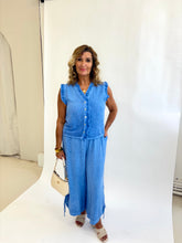 Load image into Gallery viewer, PEARL Blue Linen Cotton Mix Set
