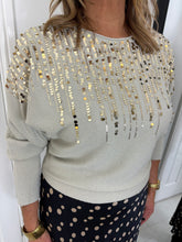 Load image into Gallery viewer, PAIGE Gold Sequin Jumper
