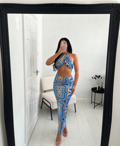 DELILAH Blue Two Piece