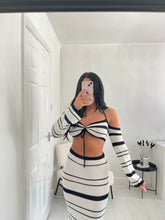 Load image into Gallery viewer, MEGAN Black/White Knit Co Ord
